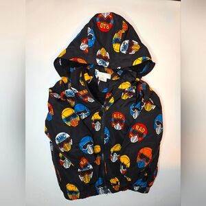 Moto Rain Jacket With Cozy Lining